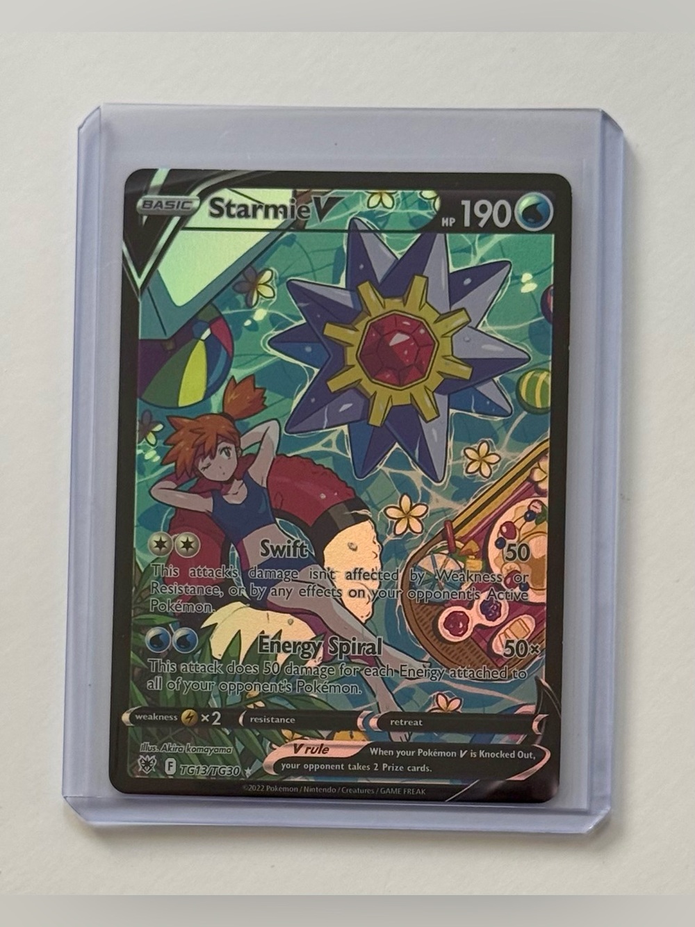 Starmie V Astral Radiance Pokemon Card Trainer Gallery TG13 Fan Art Custom Card